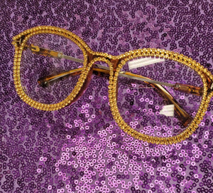 Retro Diamond Frame Glasses (3 Different Colors)