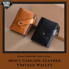 Load image into Gallery viewer, Men&#39;s Genuine Leather Vintage Wallet
