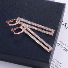 Load image into Gallery viewer, Long Elegant Rhinestone Earrings (2 Colors)
