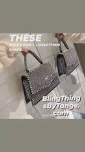 Load and play video in Gallery viewer, Rhinestone Evening Purse (2 Colors)
