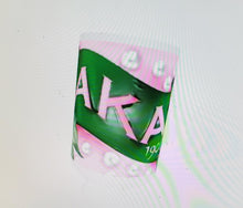 Load image into Gallery viewer, &quot;Pink Green and Pearls&quot; Mug
