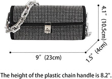 Load image into Gallery viewer, Rhinestone Chain Purse  (2 Colors)
