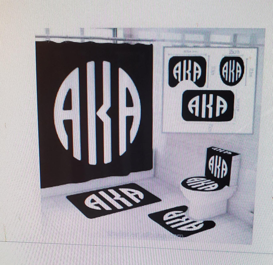 AKA (Black and White) Shower Curtain set