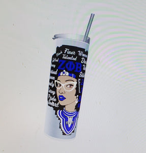 "Zeta Soro " Afro Tumbler