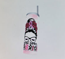 Load image into Gallery viewer, Breast Cancer Warrior Tumbler
