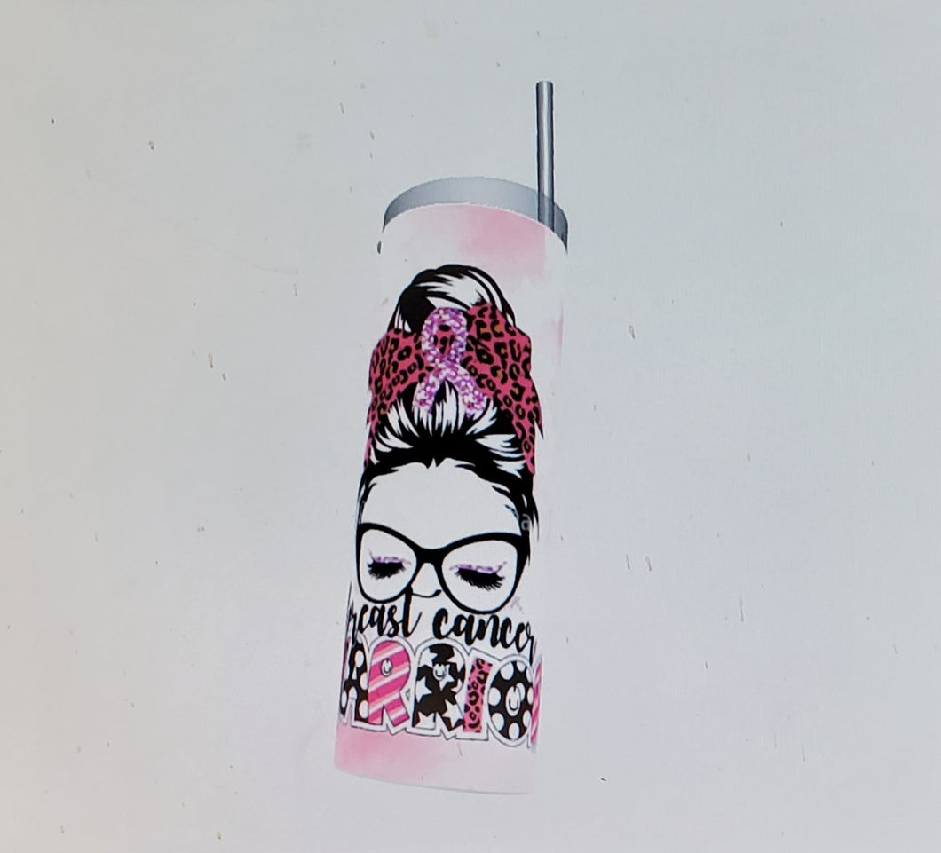 Breast Cancer Warrior Tumbler