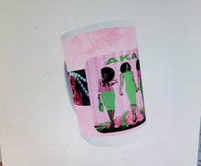 Load image into Gallery viewer, &quot;Pink and Green Sisters&quot; Cup
