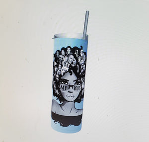 "Black History Hair" Tumblers (2 Choices))