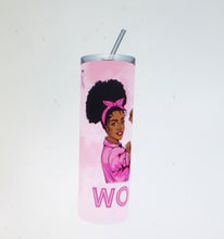 Load image into Gallery viewer, Strong Women Fight Cancer Tumbler
