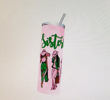 Load image into Gallery viewer, &quot;Sisters in Pink&quot; Tumbler
