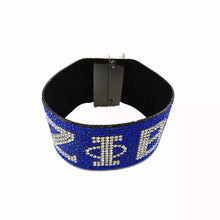 Load image into Gallery viewer, Zeta - Wide Rhinestone Bracelets
